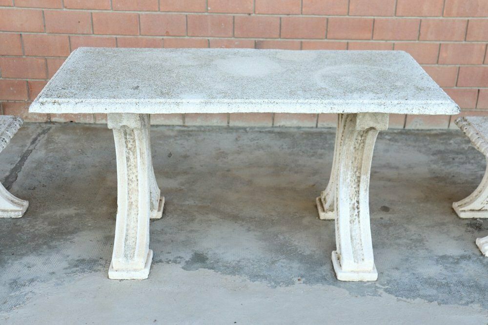 photo for sale Early 20th Century Garden Table And Stools, Set Of 3