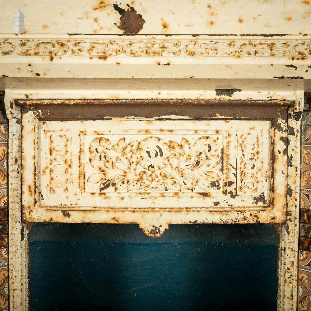 Cast Iron Fireplace Insert, Victorian Tiled Combination Fireplace Front photo vinterior