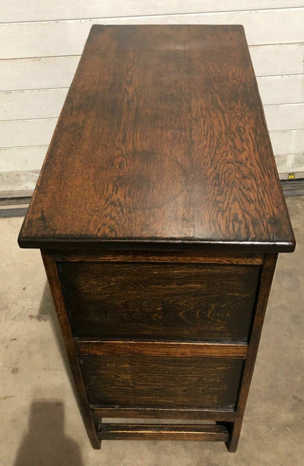 photo for sale Handsome Vintage Carved Oak Cabinet