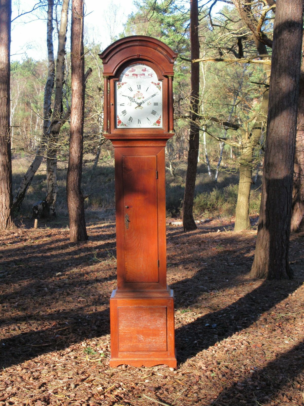 30 Hour Oak Longcase Clock, By Richard Prew Of Tewksbury, Circa 1800