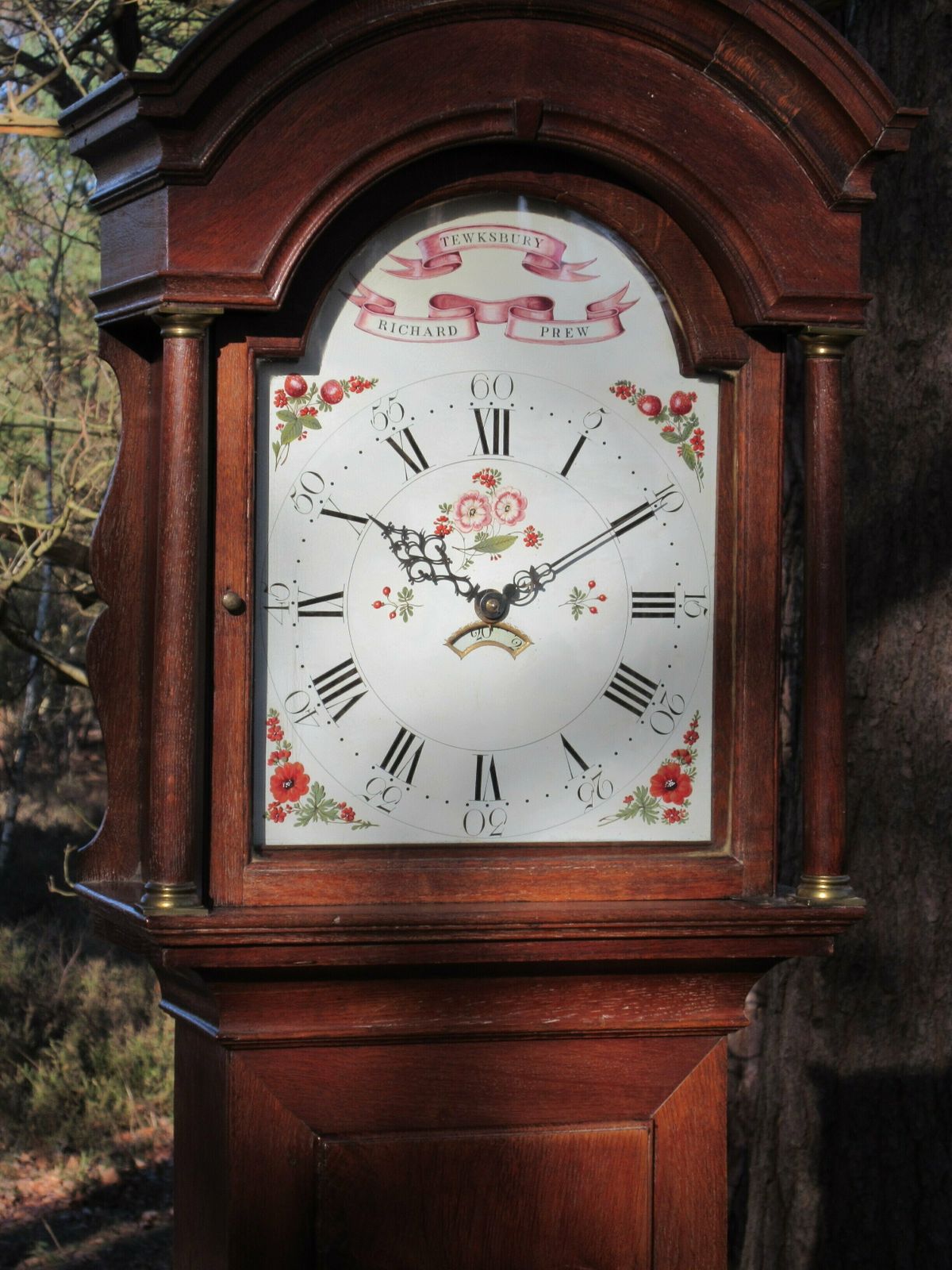 30 Hour Oak Longcase Clock, By Richard Prew Of Tewksbury, Circa 1800 photo furniture