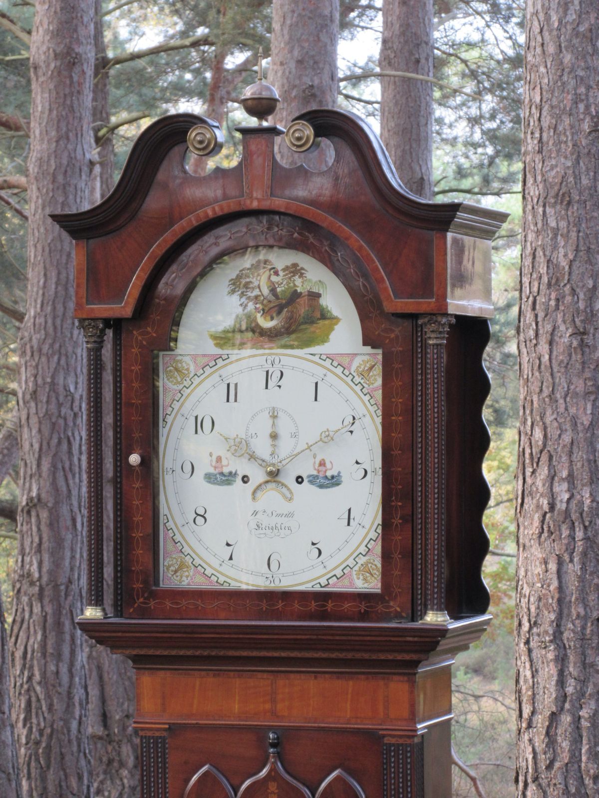 Fine Early 19th Century 8 Day Painted Dial Mahogany Longcase Clock By William Smith, Keighley, Circa 1810 photo Home Decor