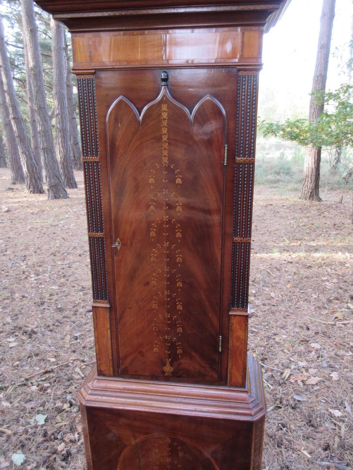 Fine Early 19th Century 8 Day Painted Dial Mahogany Longcase Clock By William Smith, Keighley, Circa 1810 photo 5750.0