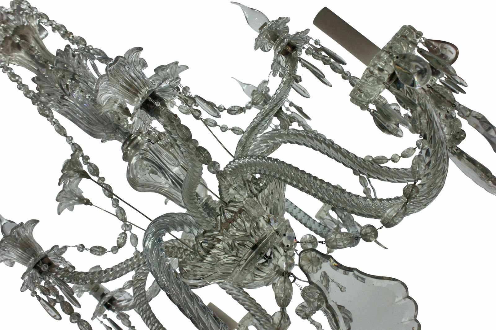 A Large French Twelve Arm Baccarat Chandelier photo furniture