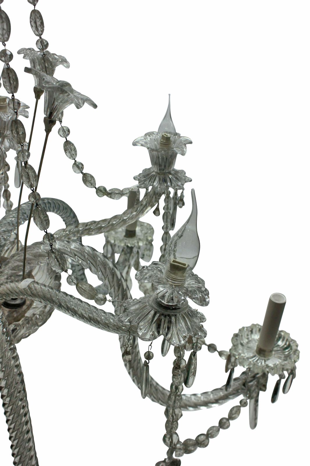 A Large French Twelve Arm Baccarat Chandelier photo Lighting