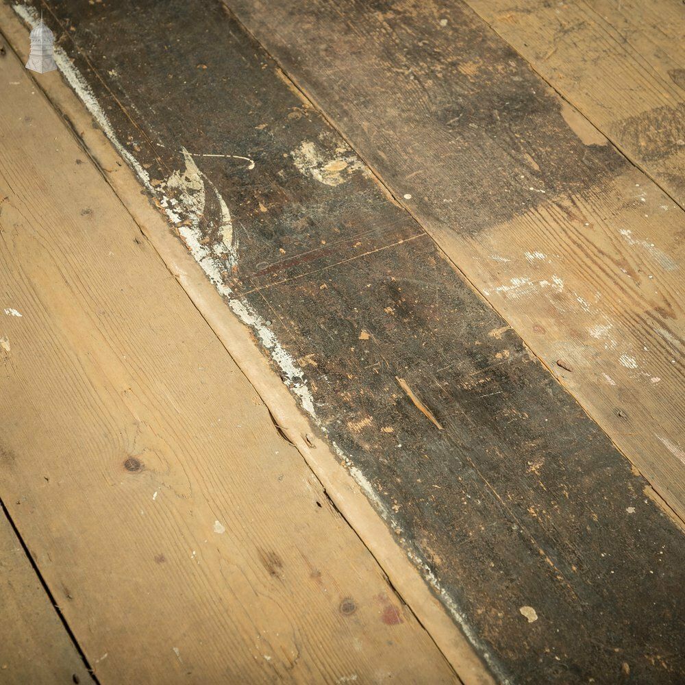 Home Fixtures Georgian Pine Floorboards, 8.75" Wide Original Reclaimed Floorboards, Batch Of 32 Square Metres photo