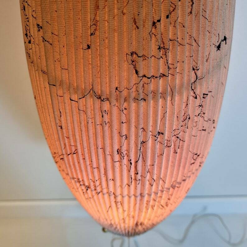 photo for sale Vintage Mid Century Floor Standing Lamp Chinese Flashlight