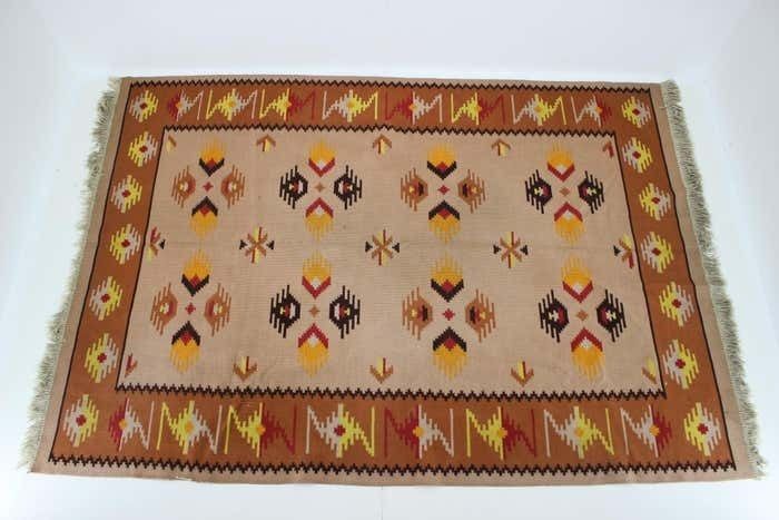 1940s Kilim Wool Carpet/Rug, Czechoslovakia photo furniture