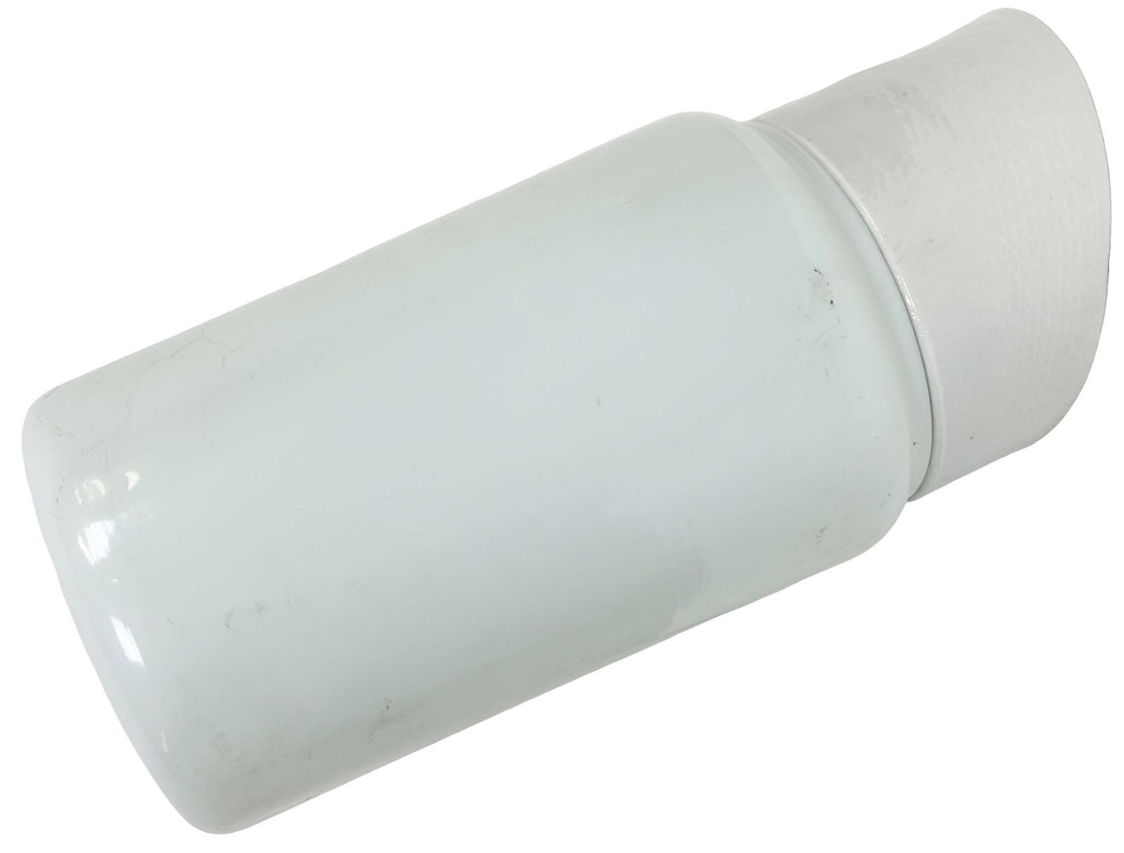 Vintage White Porcelain Wall Light With Milk Glass, 1970s, 4x