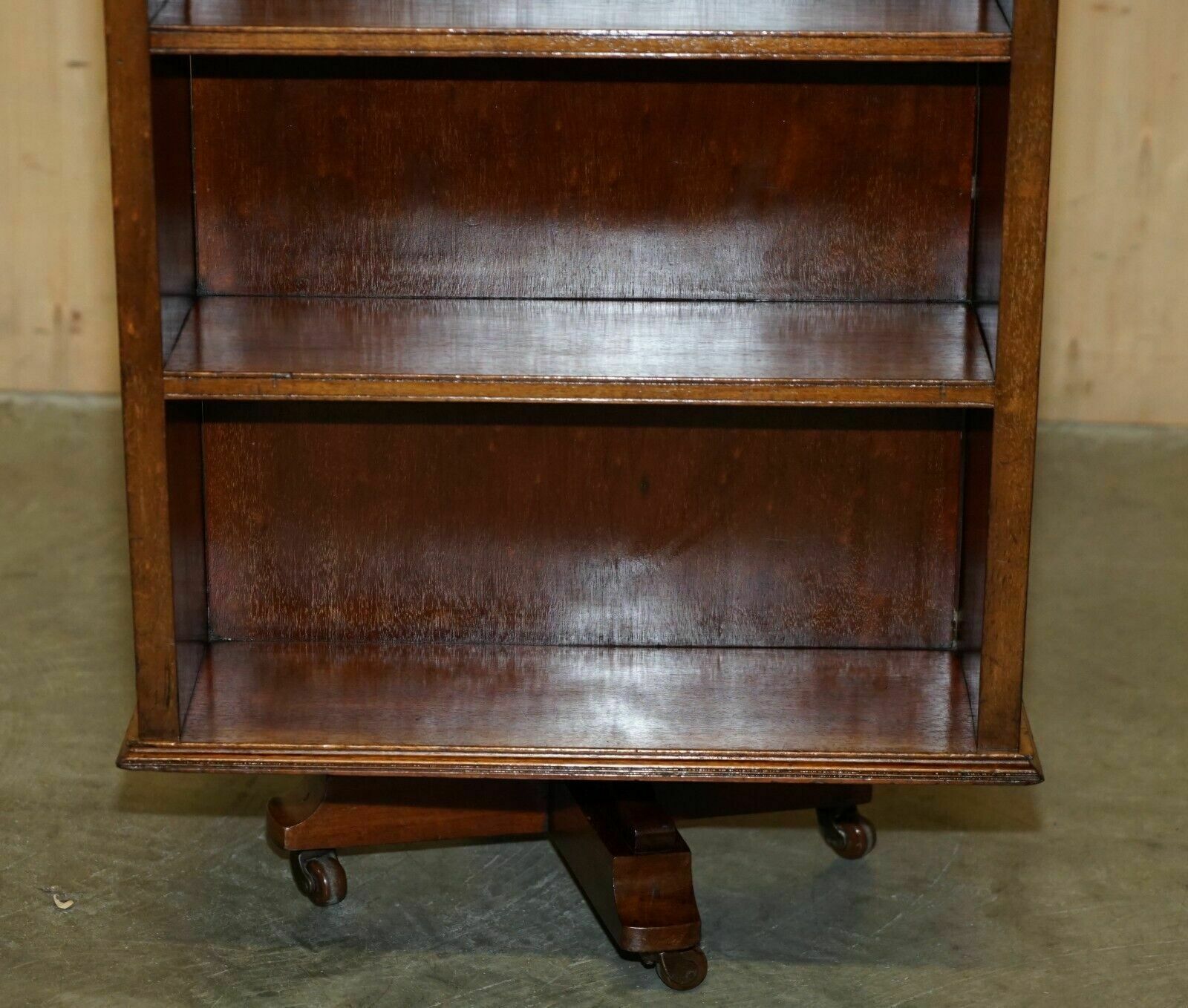 Rare Antique Art Nouveau Revolving Bookcase Table In The Liberty's London Taste photo Furniture