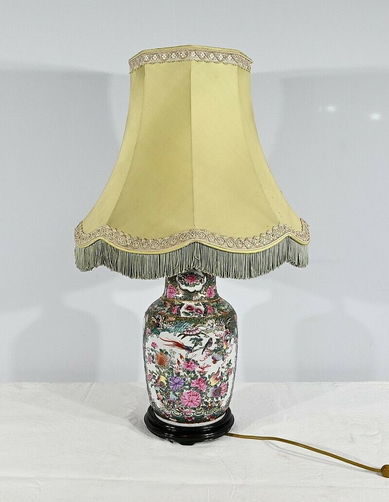 photo furniture Canton Porcelain Lamp, China – Late 19th Century
