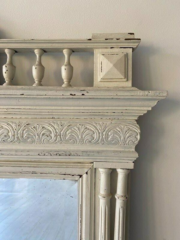 Antique French Painted Henri II Mirror photo for sale