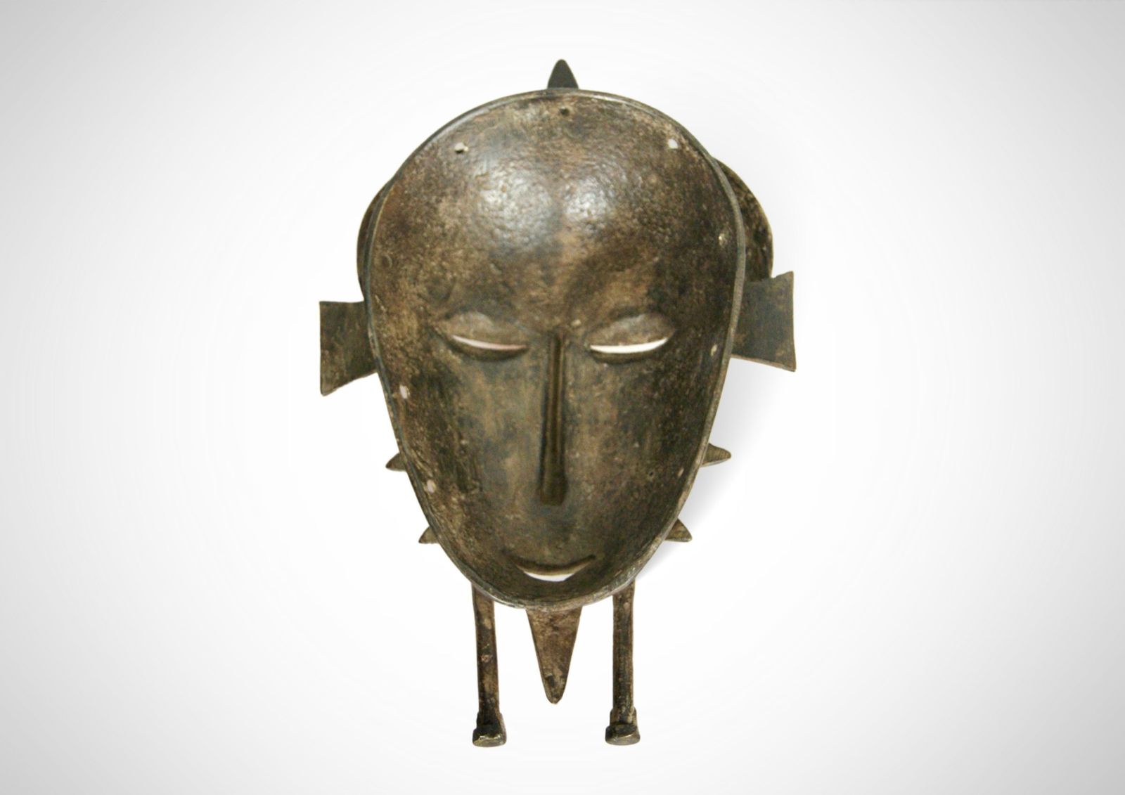 photo furniture West Africa Senufo Cast Bronze Face Mask Kpelie, Circa 1940s