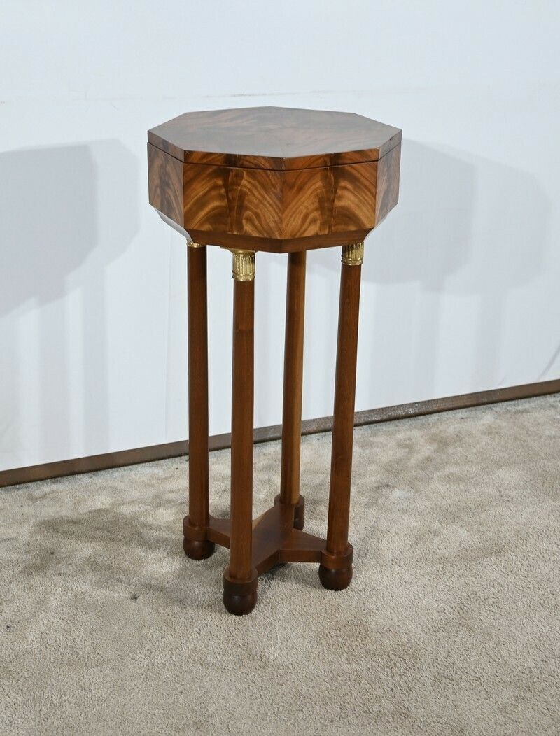 Small Powder Pedestal Table, Empire Style – 2nd Half Of The 19th Century photo Home Decor