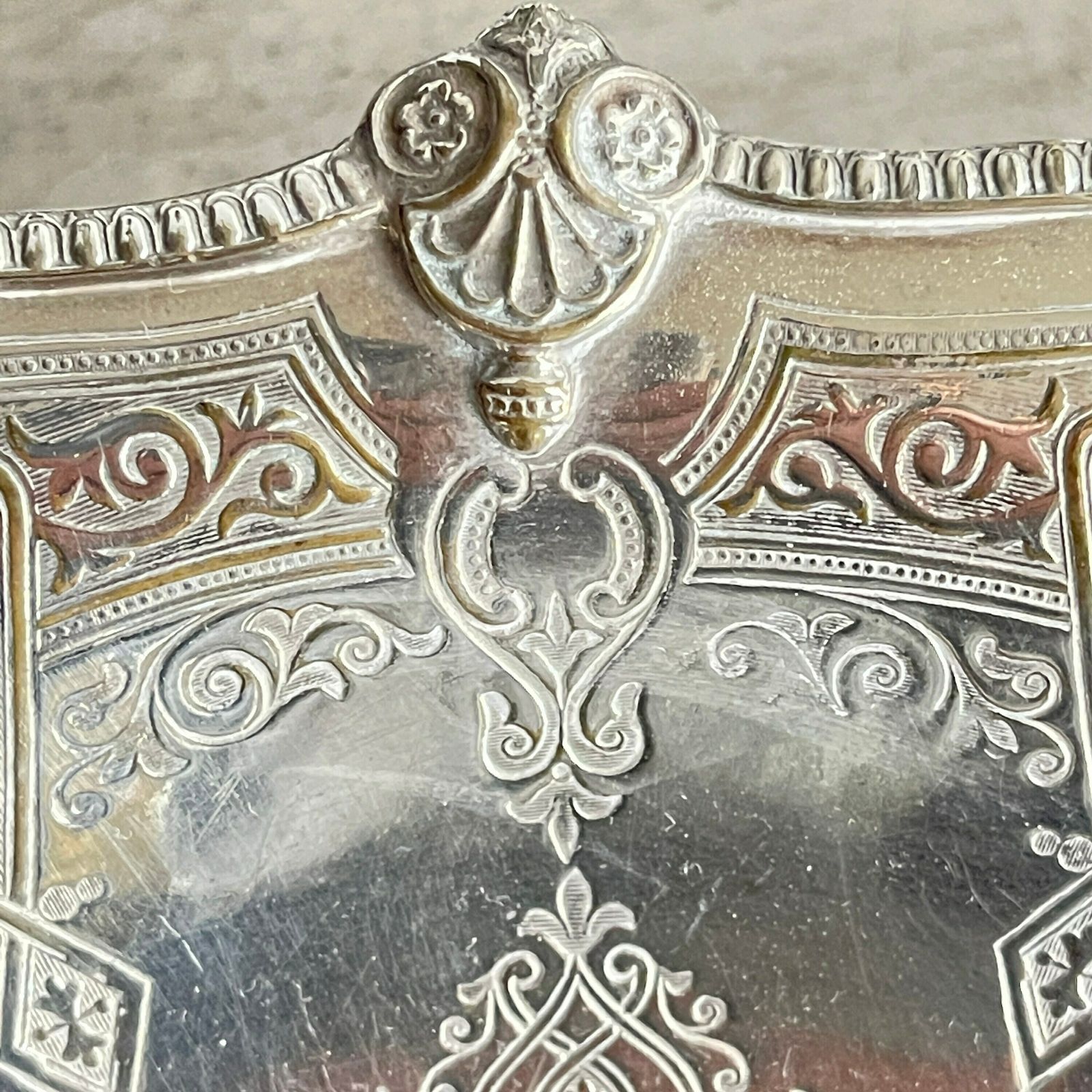 photo furniture Antique Victorian Basket, Silver Plate Swing Handle Dish, Cake Basket, Distressed Pedestal Dish, Bread Basket, Fruit Basket,
