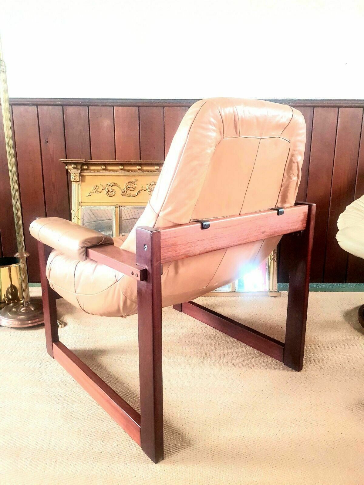 Mid Century Percival Lafer Mp 163 Earth Leather Rosewood Armchair photo 995.0