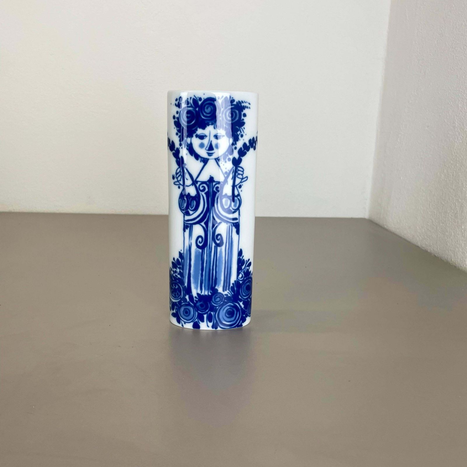Op Art Porcelain Vase By Björn Wiinblad For Rosenthal Studio Line Germany, 1970s photo for sale