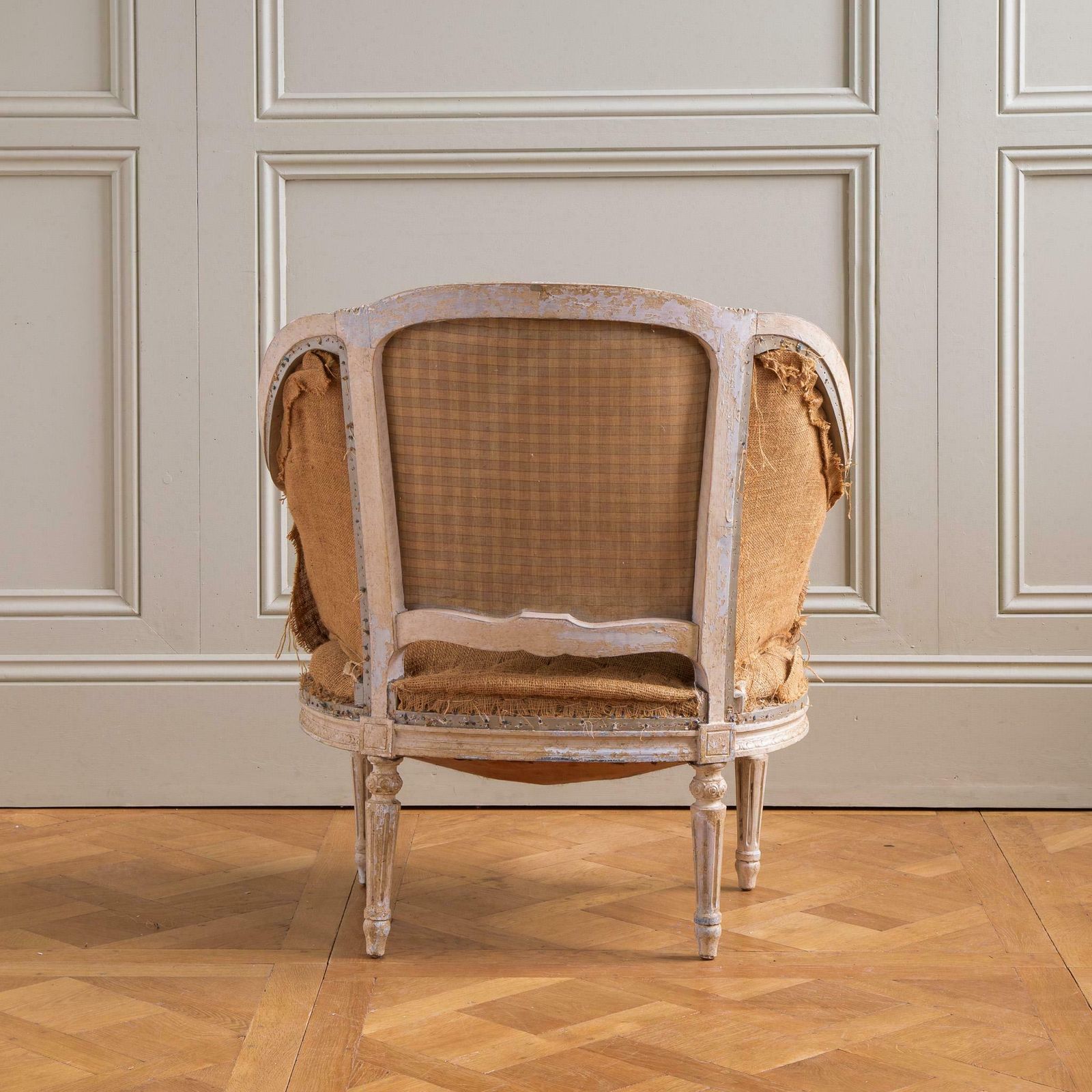 photo vinterior 19th Century French Pair Of Corbeille Bergere Armchairs