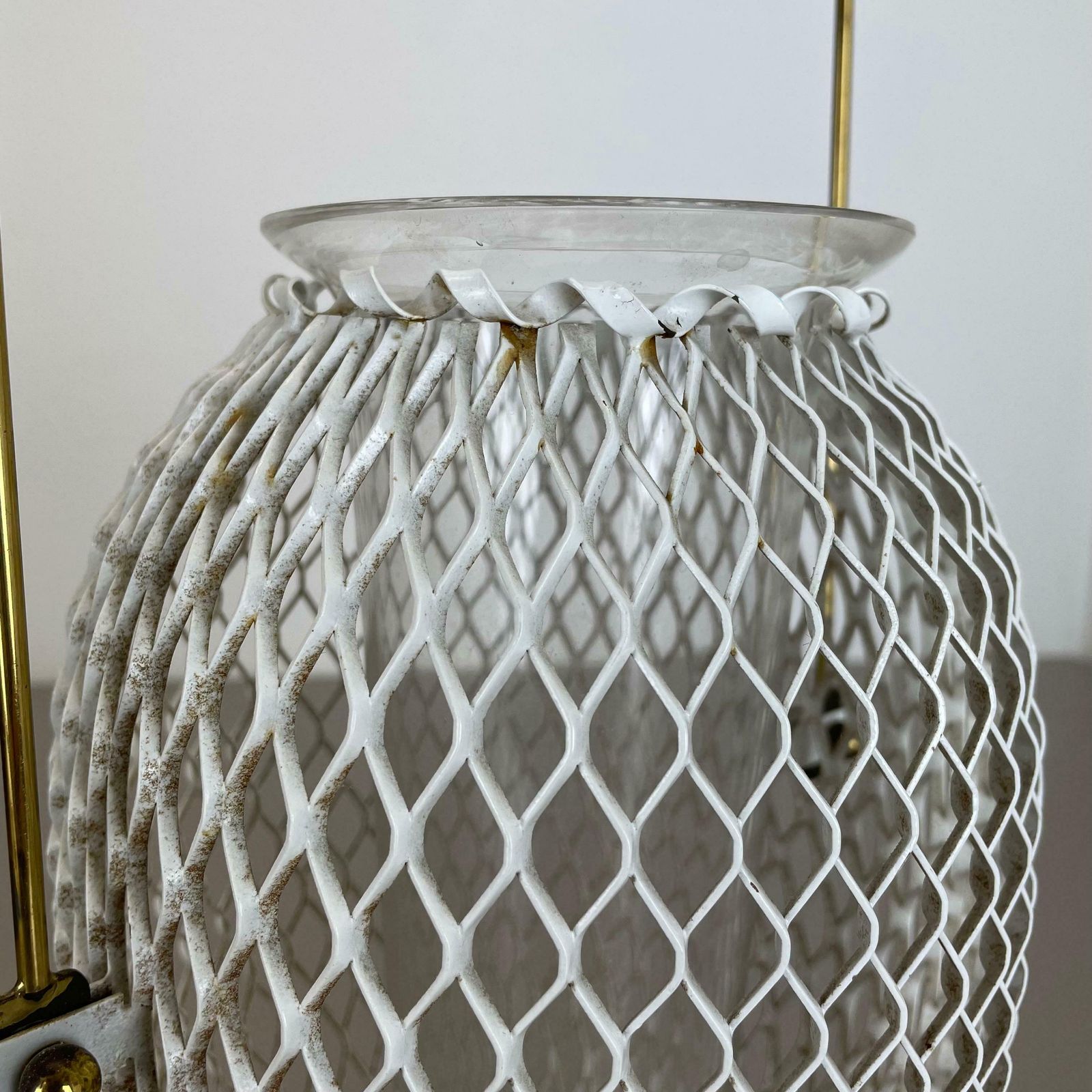 photo vinterior Modernist Metal Mategot Style Vase Flower Pot Plant Stands Element, France 1950s