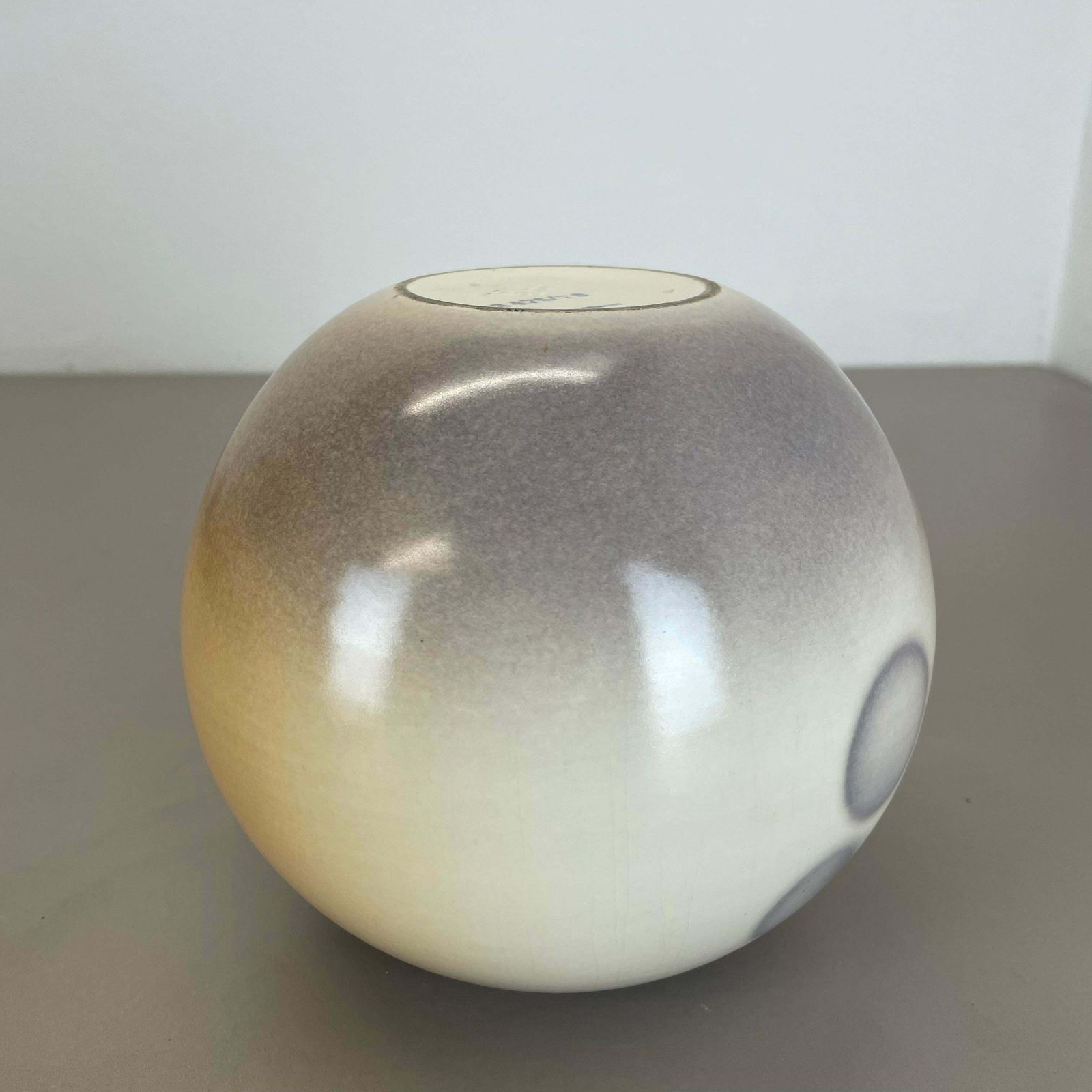 Colorful Bauhaus Ceramic Pottery Vase By Karlsruher Majolika, Germany, 1950s