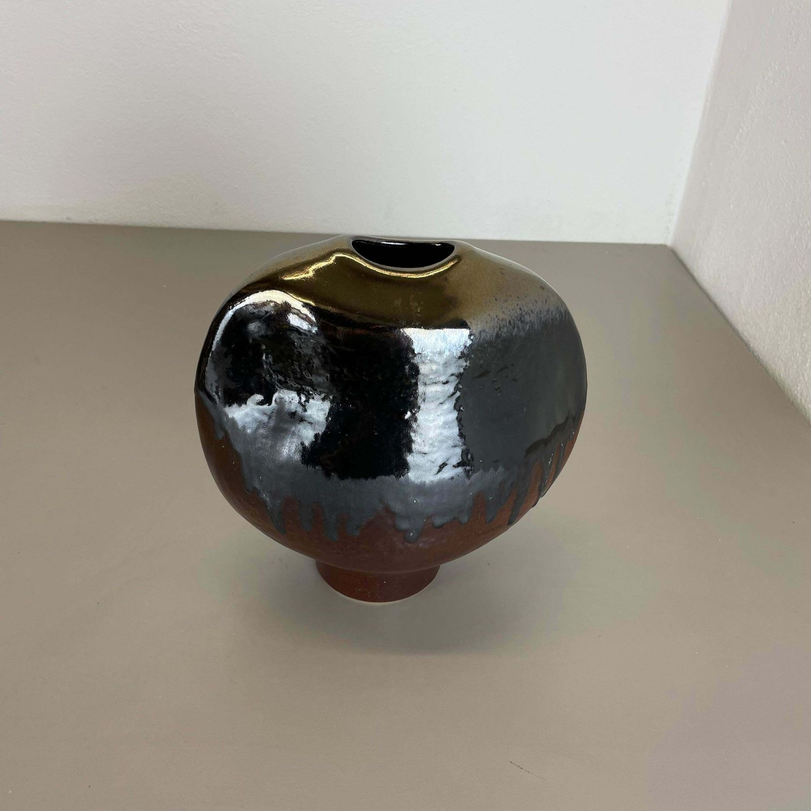 Huge 24cm Studio Pottery Vase Object By Heiner Balzar For Steuler, Germany, 1970 photo Home Decor