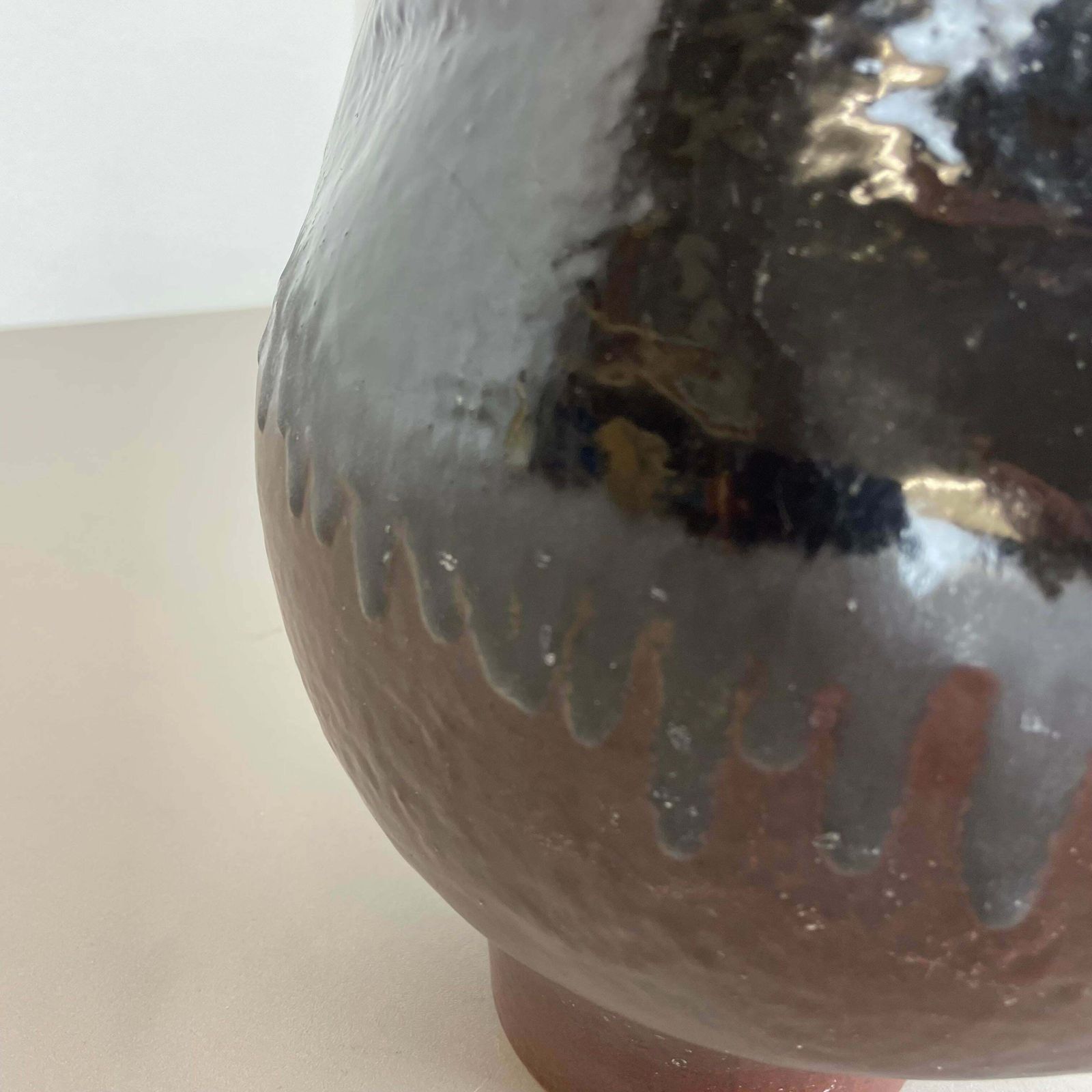 photo furniture Huge 24cm Studio Pottery Vase Object By Heiner Balzar For Steuler, Germany, 1970