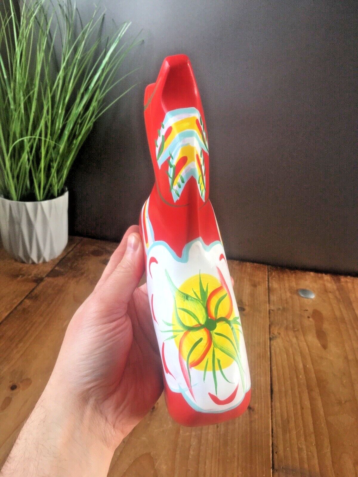 photo furniture Large Modern 9" 23cm Dala Horse Dalahemslojd Dalahest Vintage Swedish Folk Art