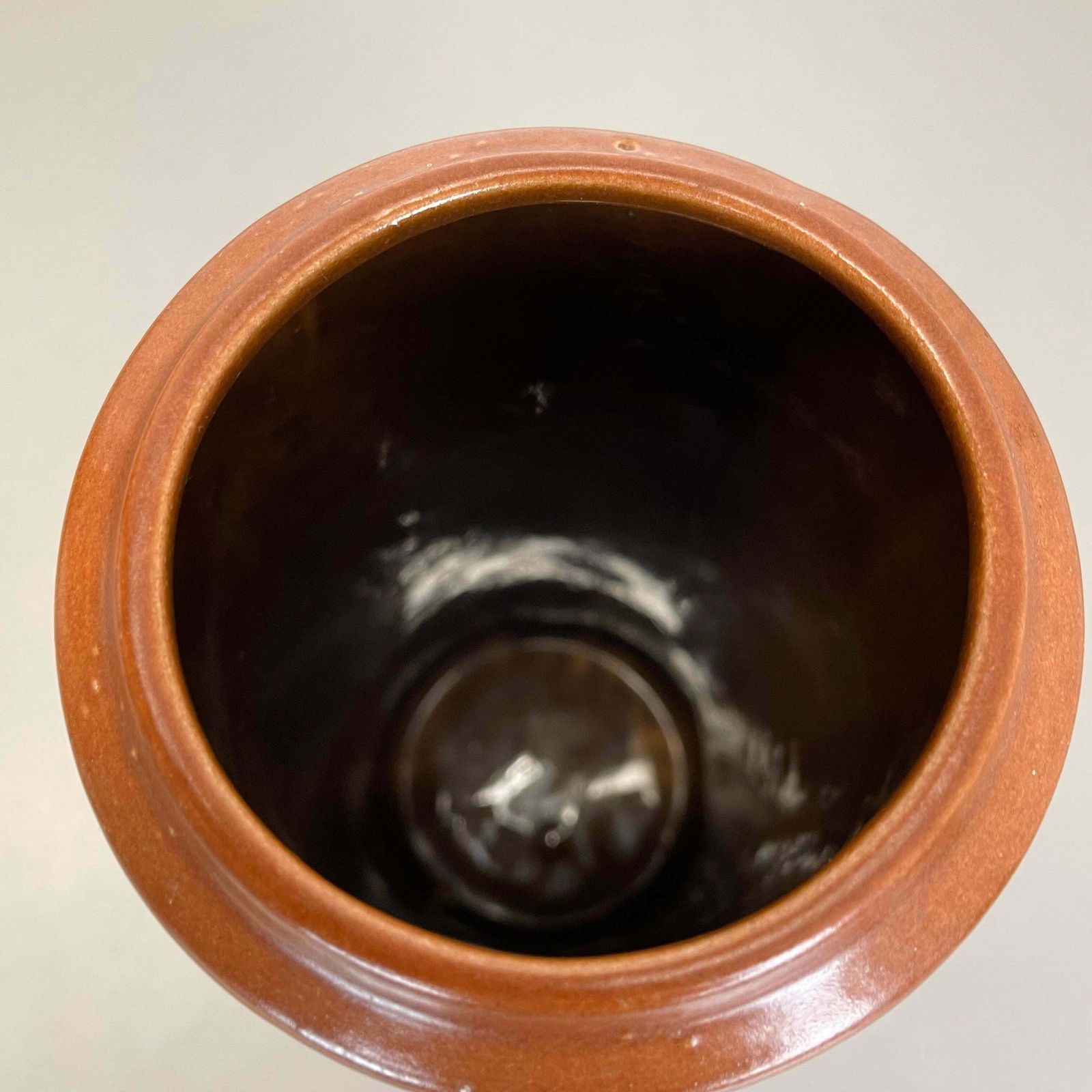 Home Decor Extraordinary "Abstract Line" Tube Pottery Fat Lava Vase Scheurich Germany 1970 photo