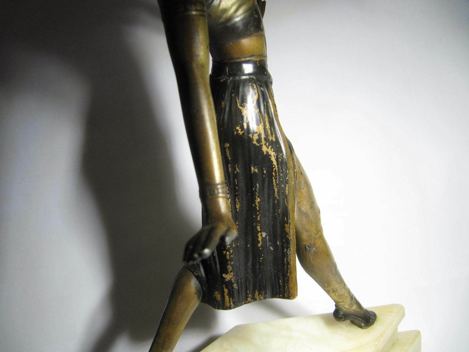 photo vinterior Art Deco Figurine Lamp Of A Dancer. Rare. From The Deco Collection Of Seymour Stein
