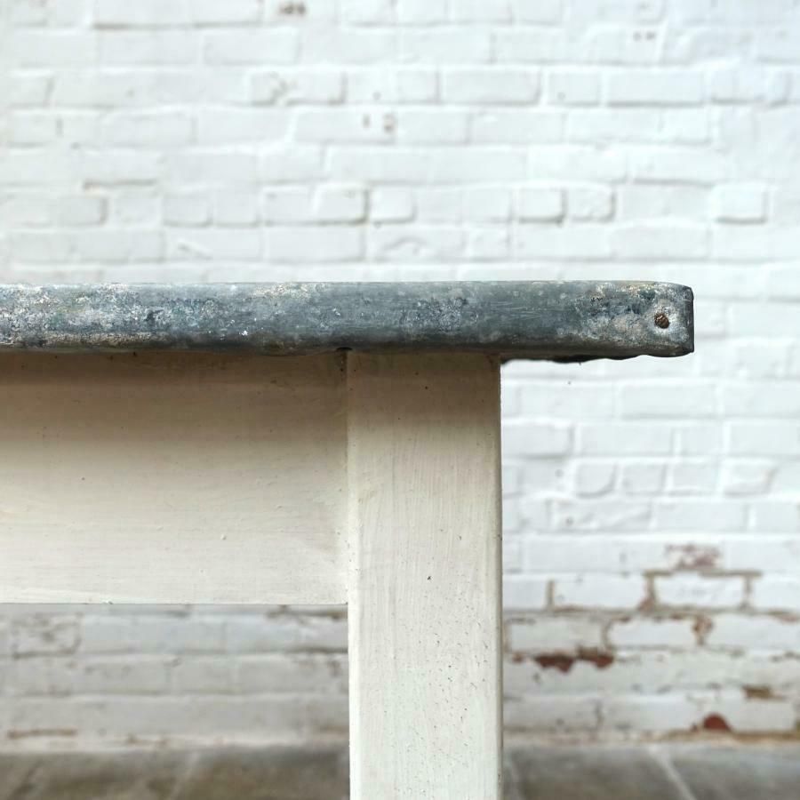 Vintage Zinc Topped Farmers Table photo furniture