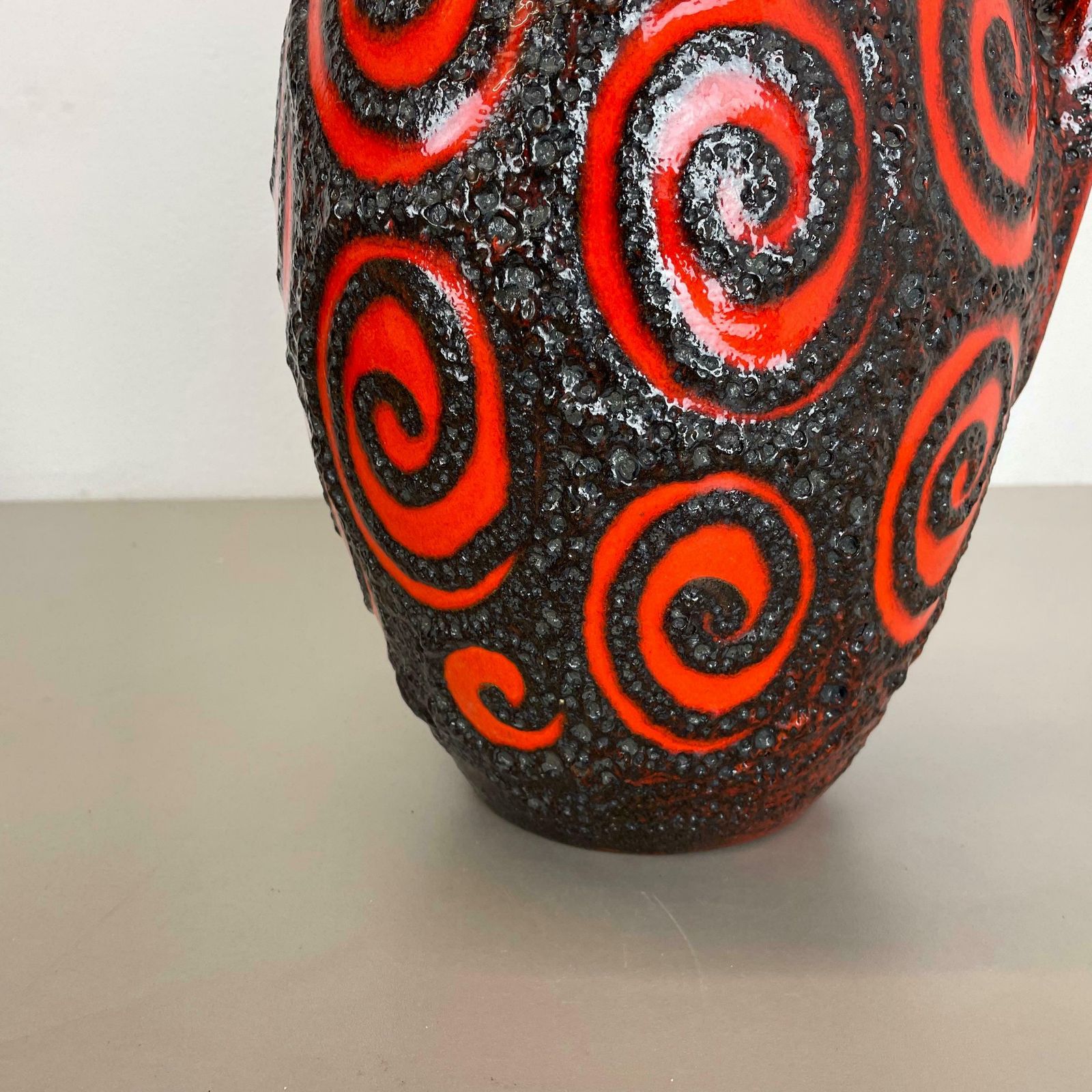 Large 38cm Pottery Fat Lava "Super Glaze" 279 38 Floor Vase By Scheurich, 1970s photo Home Decor