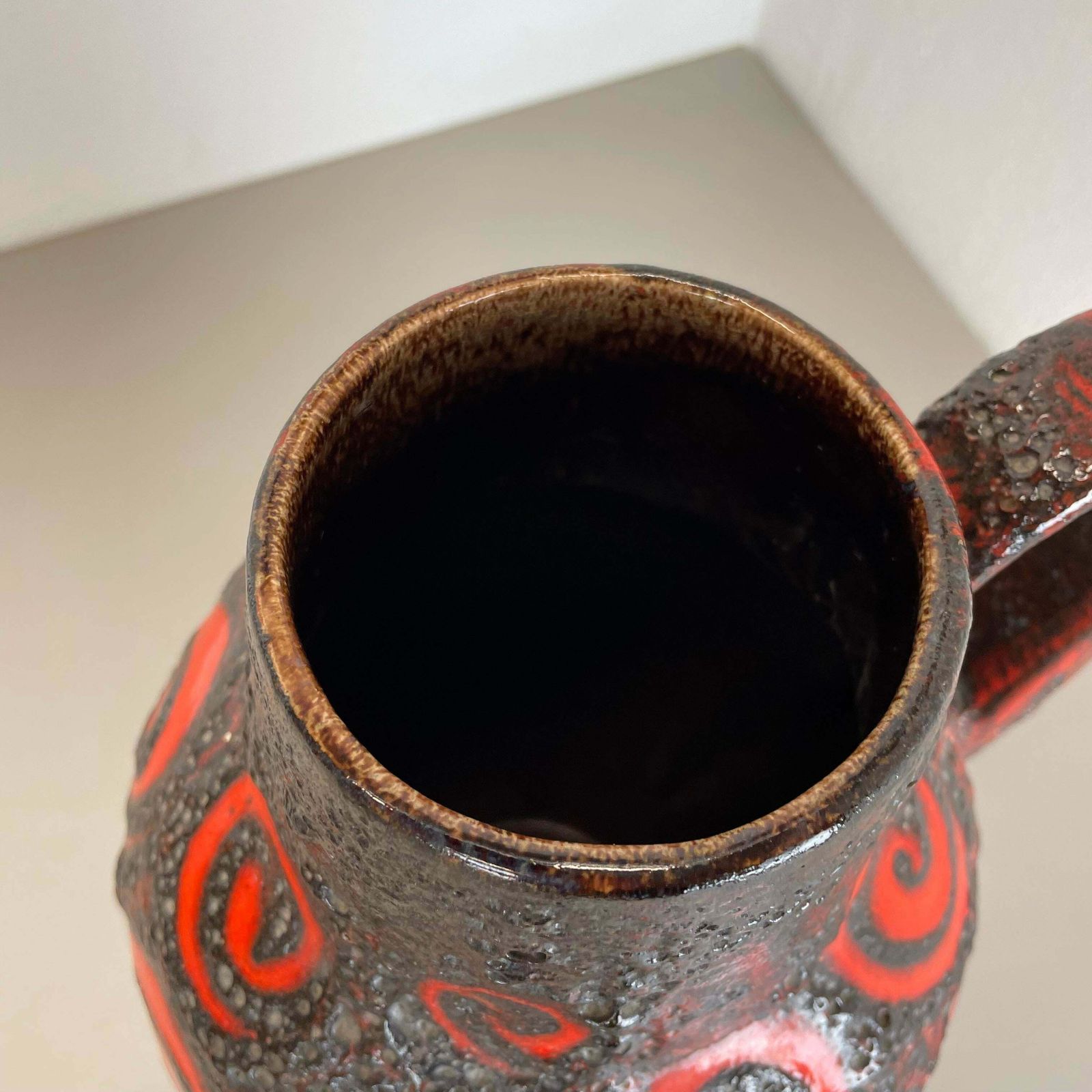 Home Decor Large 38cm Pottery Fat Lava "Super Glaze" 279 38 Floor Vase By Scheurich, 1970s photo