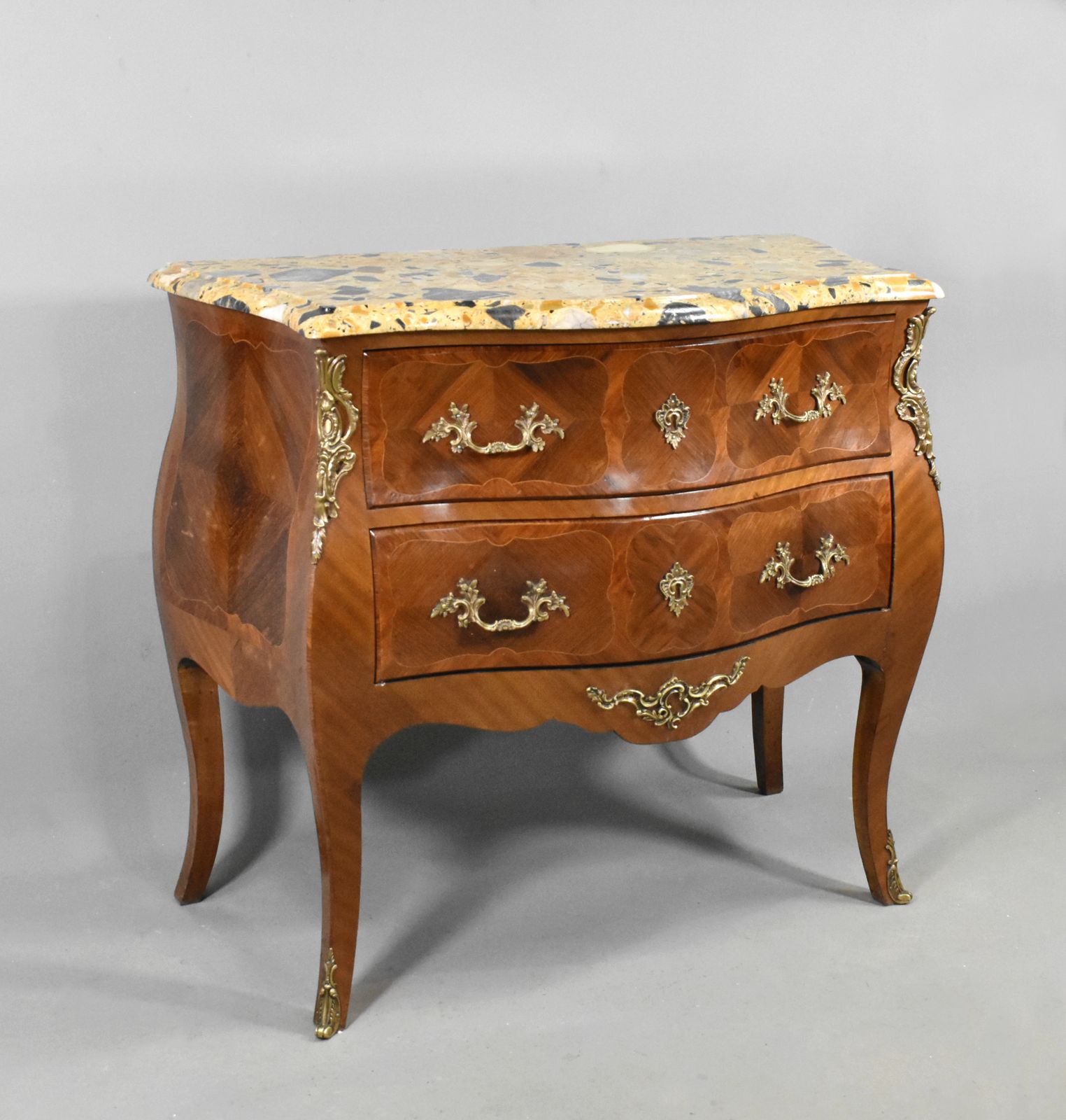 French Bombe Commode Louis XV Style photo furniture