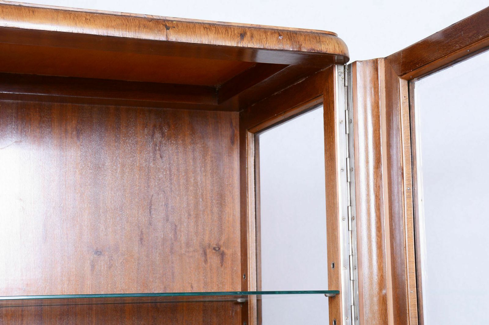 Furniture Restored Artdeco Display Cabinet, Jindrich Halabala, Up Zavody, Czech, 1930s photo