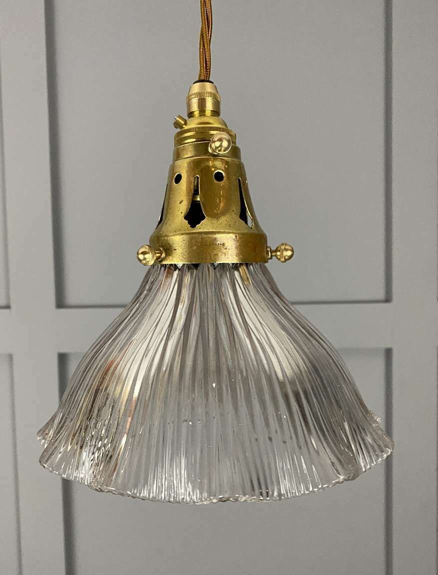 Vintage Holophane Pendant Light