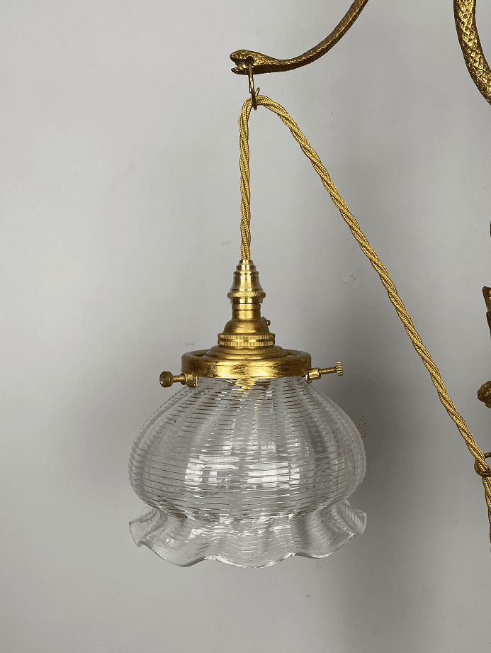 Antique French Table Lamp Caduseus – Rod Of Hermes photo for sale