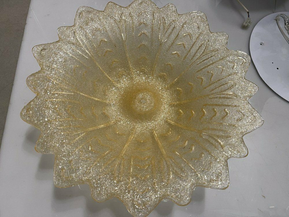 Murano Glass Flushmounts, 1980s, Set Of 2 photo for sale