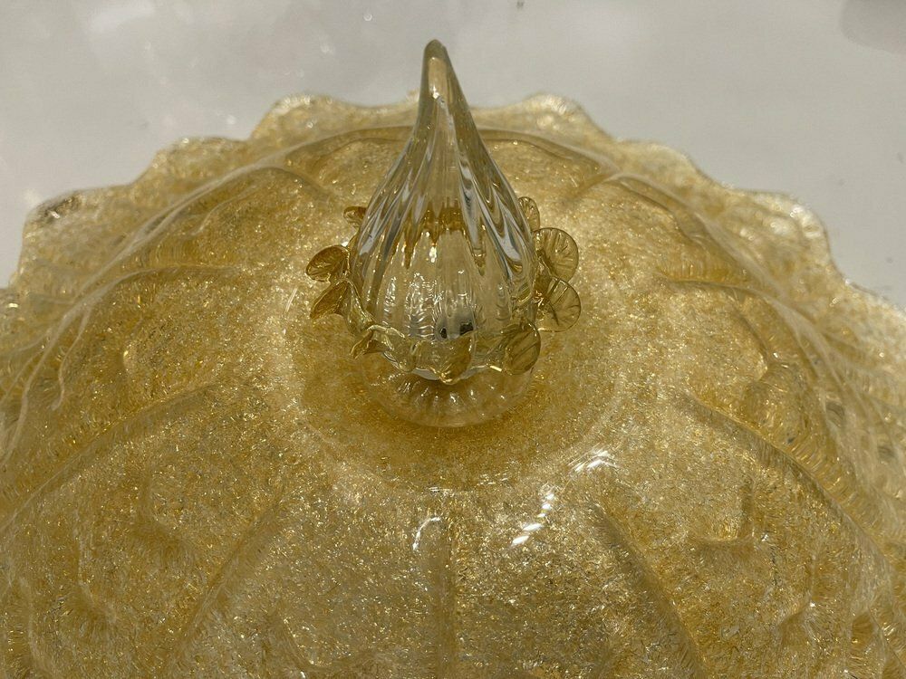 Murano Glass Flushmounts, 1980s, Set Of 2 photo vinterior