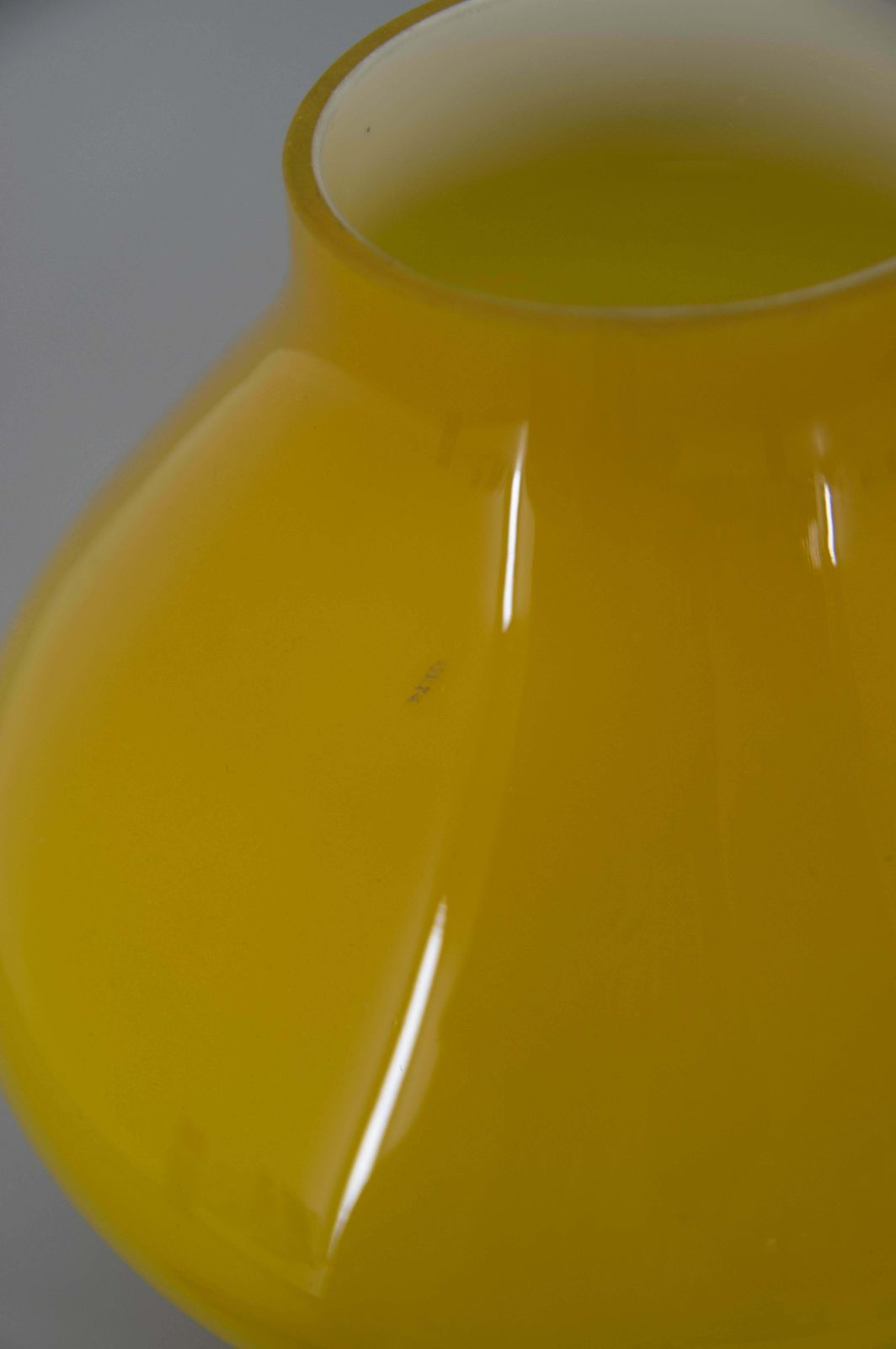 All Glass Yellow Table Lamp By Valasske Mezirici, 1970s photo Lighting