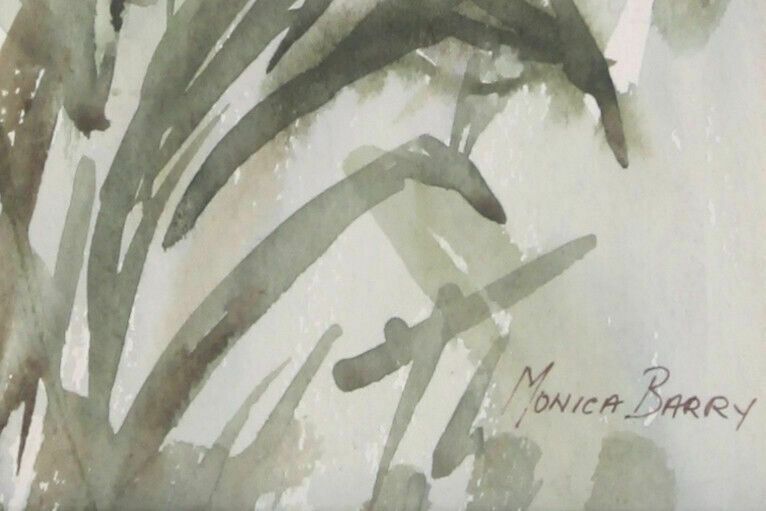 Watercolour Of Bluebells By Monica Barry. photo for sale