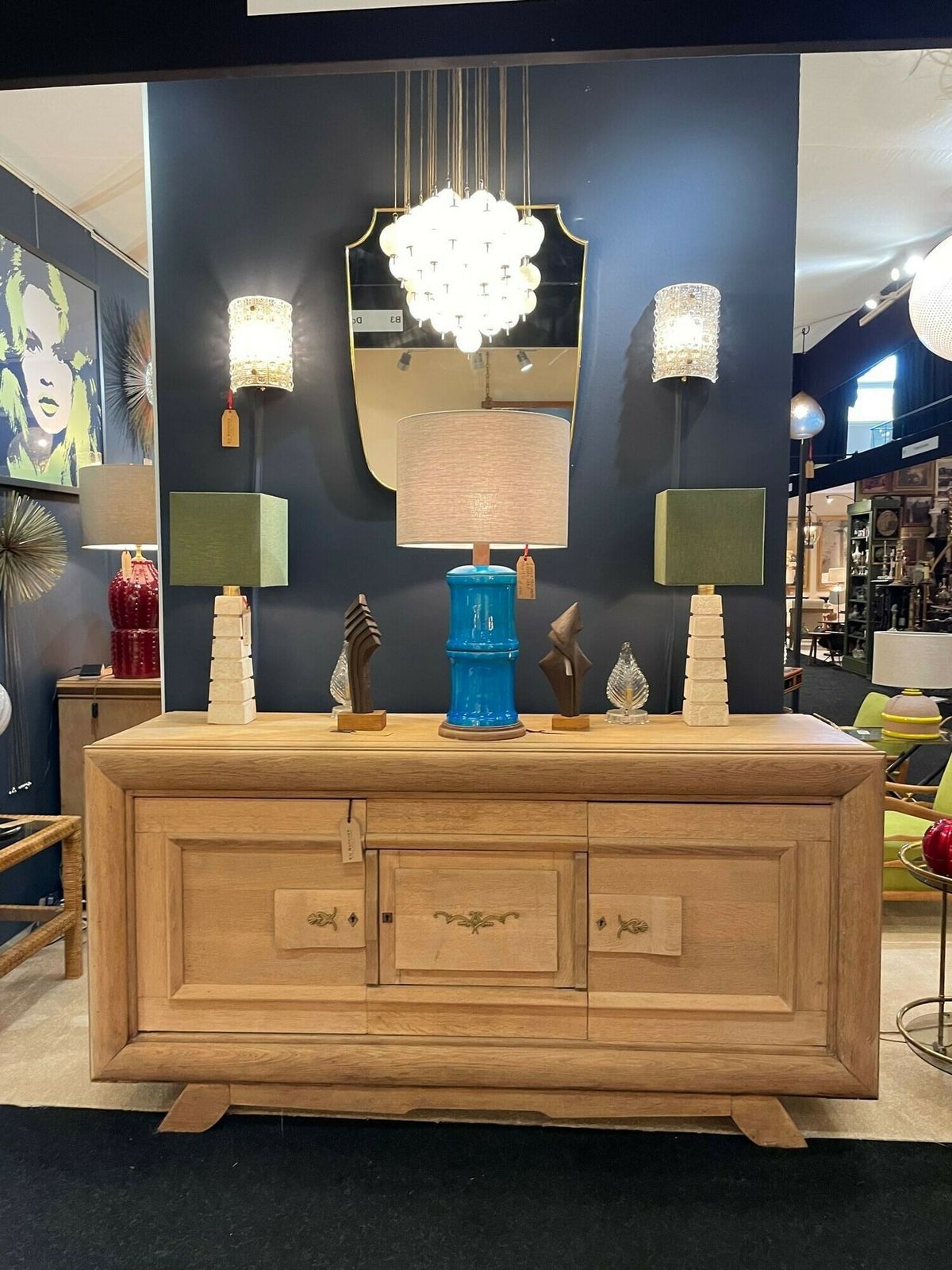 A Pair Of Large 1970s Italian Travertine Lamps With Brass Fittings And New Bespoke Shades photo vintage