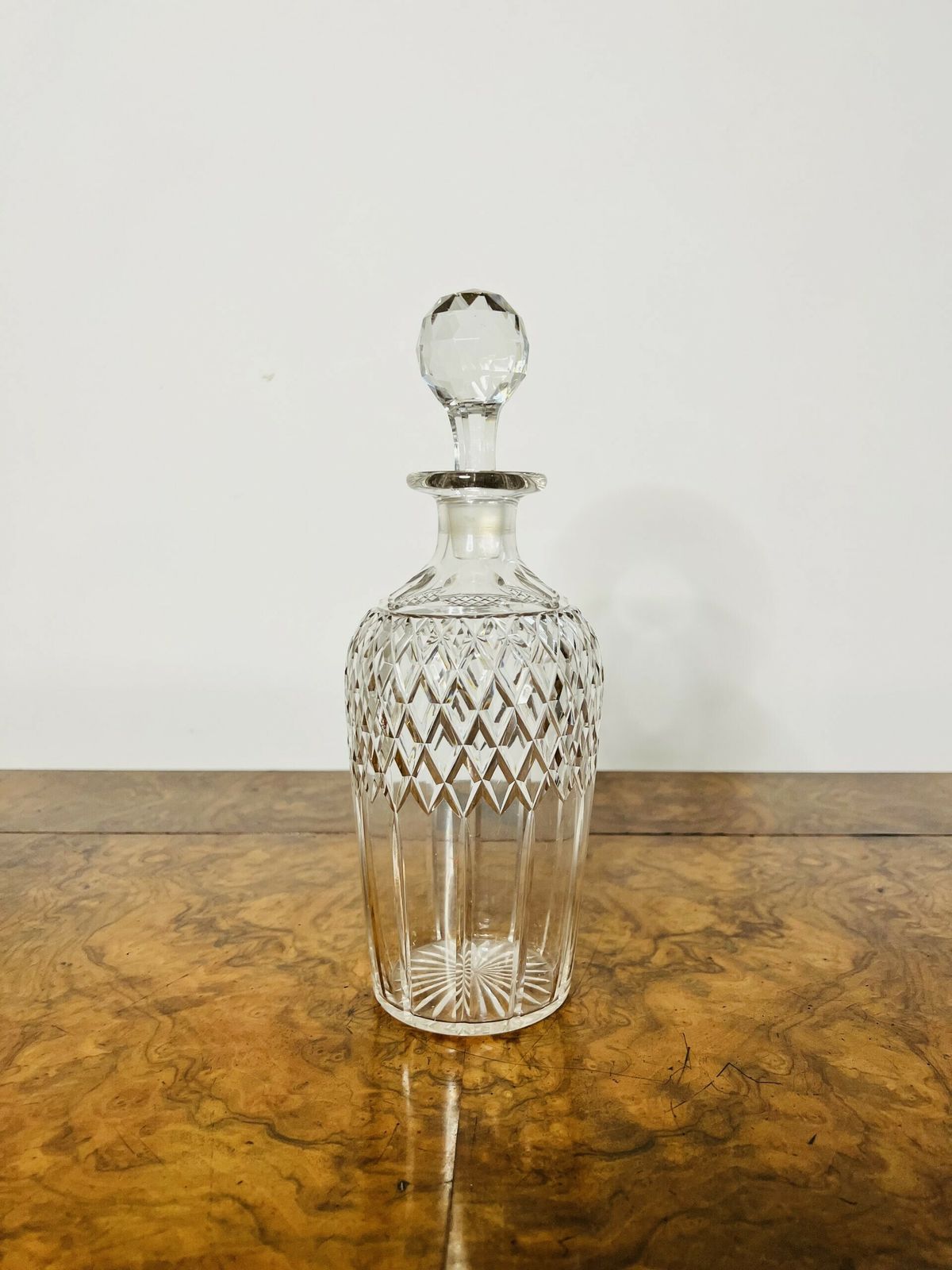 Antique Quality Cut Glass Decanter photo furniture