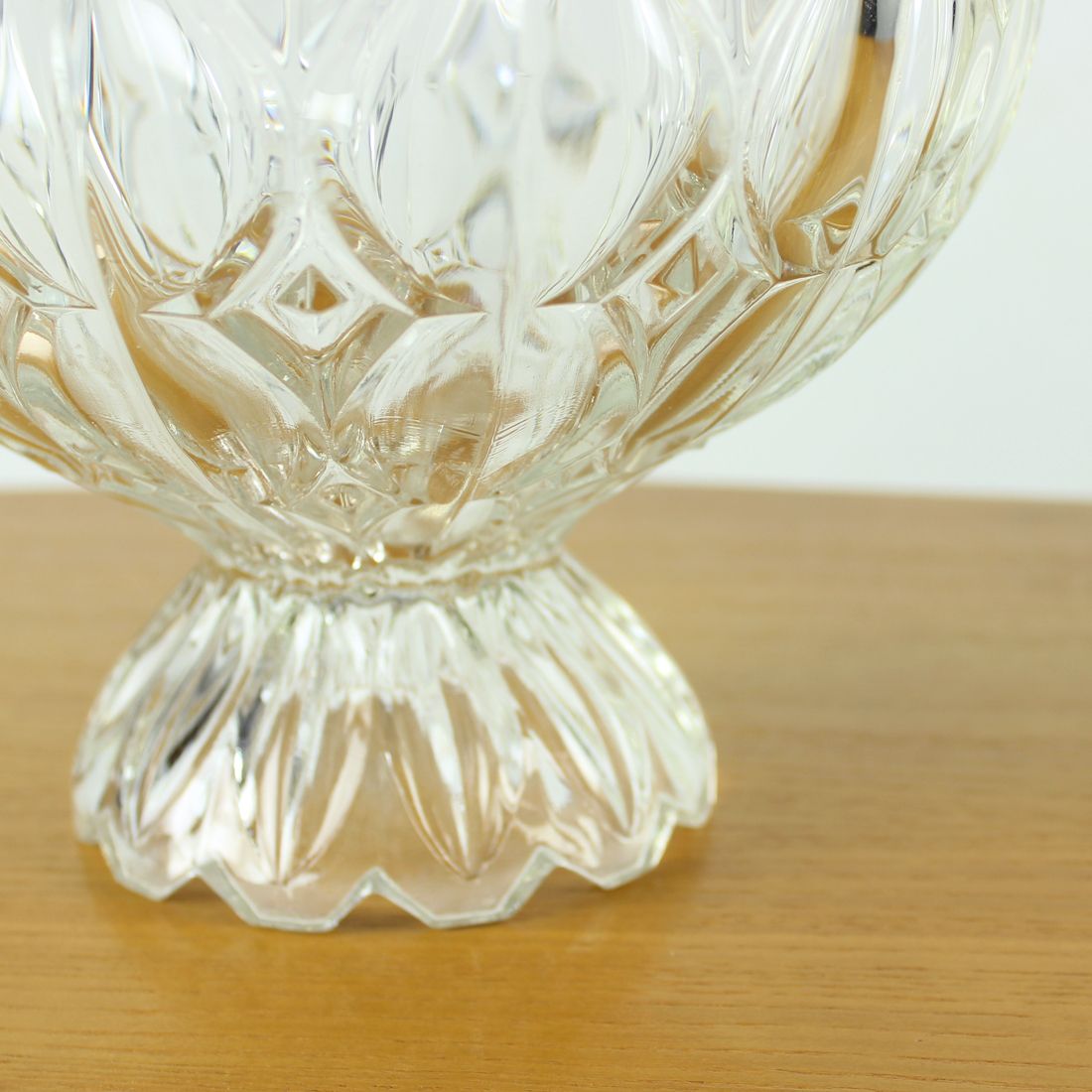 Unique Pressed Glass Bowl, Tulip Collection Hermanowa Hut, 1957 photo buy