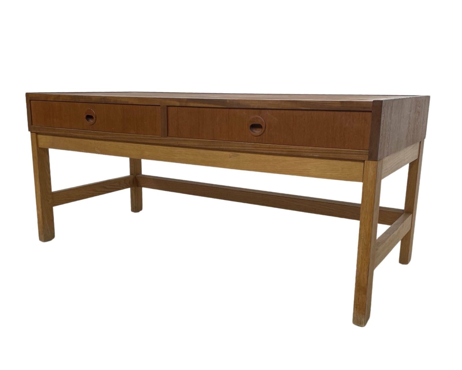 Vintage Danish Cabinet Low Model 1960s Teak Veneer photo vinterior