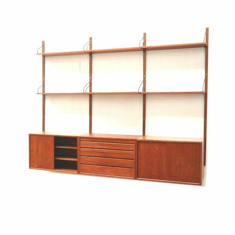 Teak Vintage Wall System By Poul Cadovius For Cado From The 1960s photo Furniture