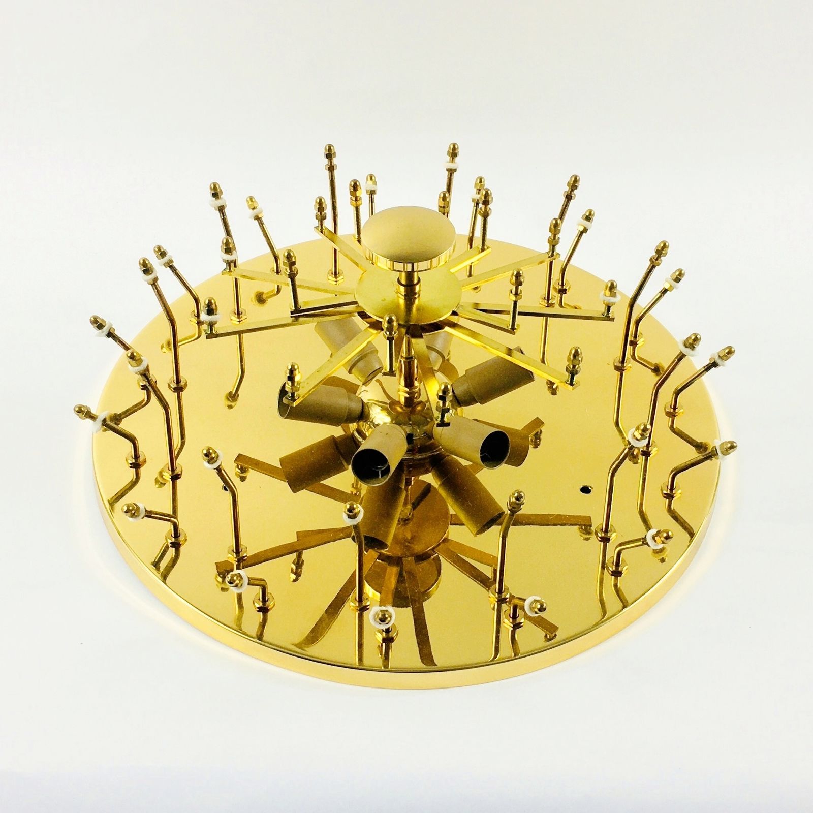 Lighting Xl Mid Century Floral Murano Glass Ceiling Light By Ernst Palme, Germany, 1970s photo