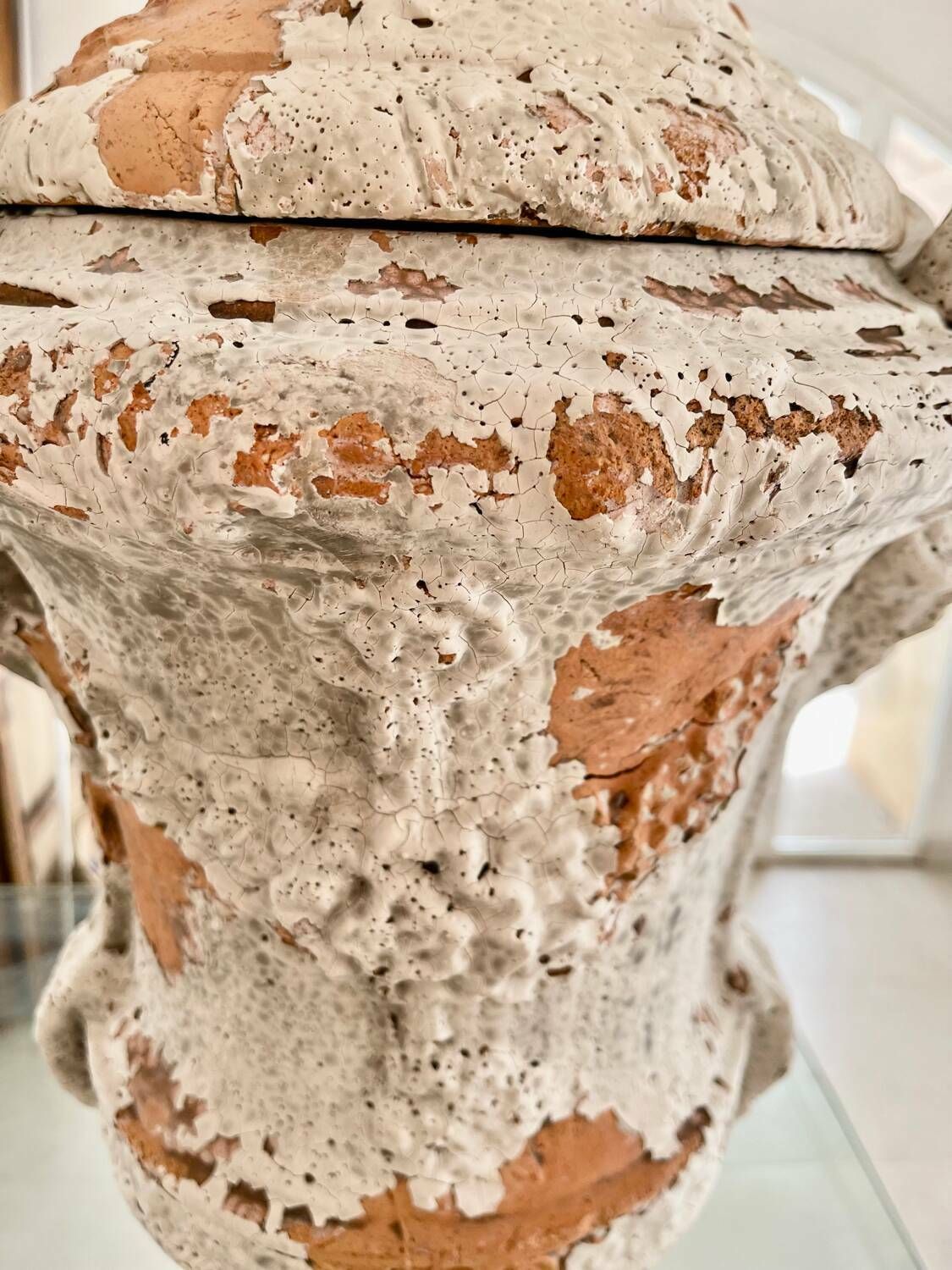 Pair Of Terracotta Vase Urns, Spain 19s photo for sale