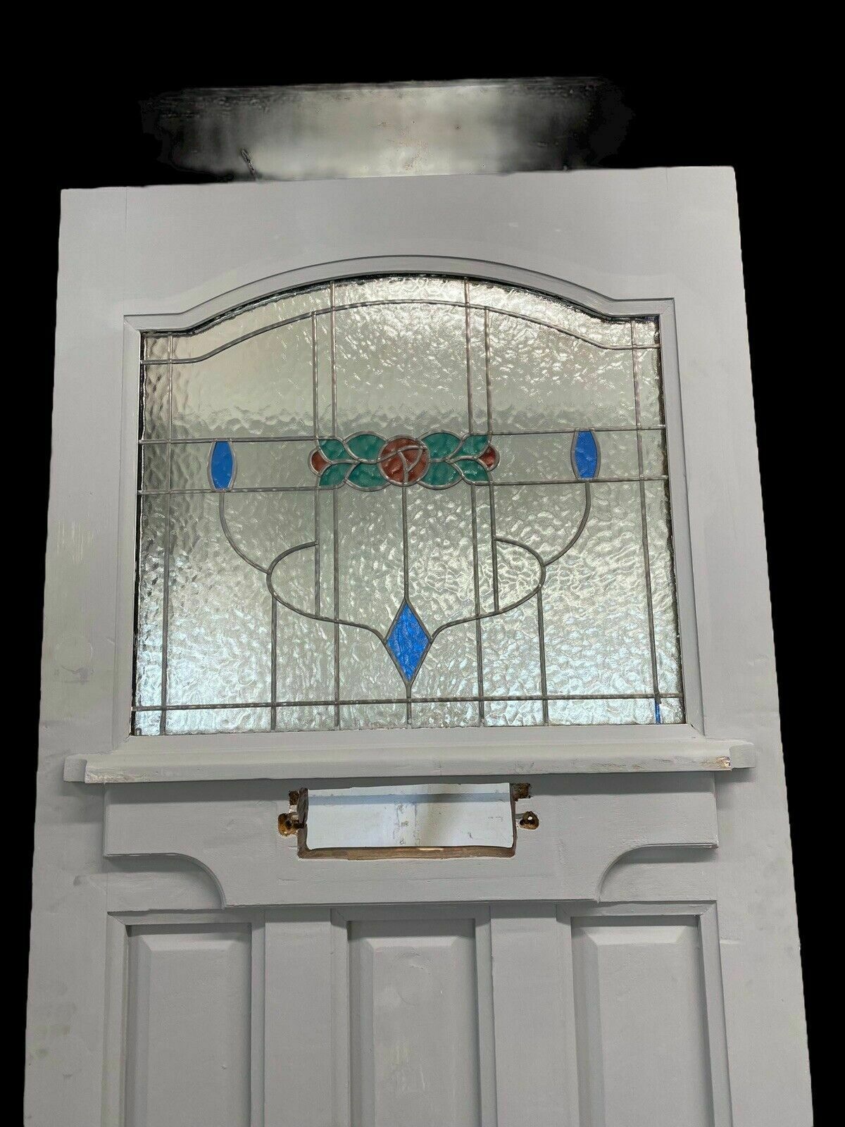Art Deco Style Front Door Period Stained Glass Old Reclaimed Antique Lead 20s 30 photo furniture