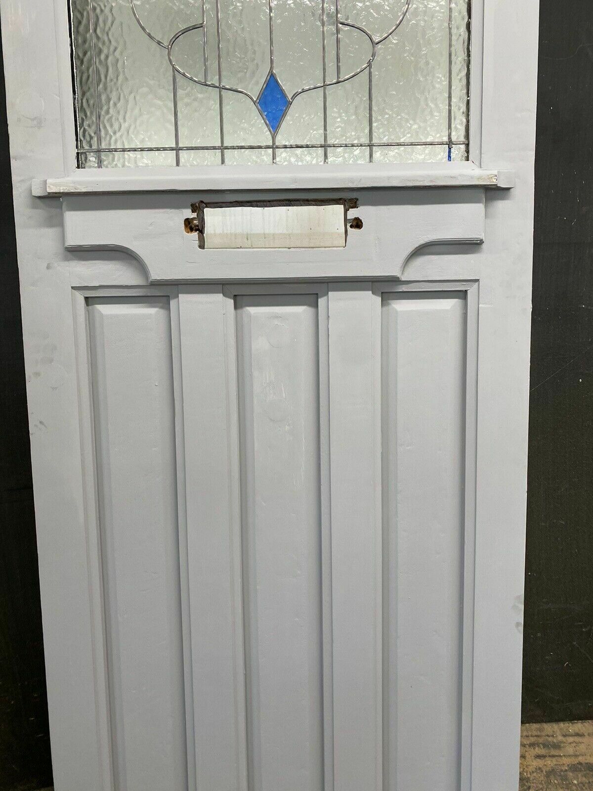 Art Deco Style Front Door Period Stained Glass Old Reclaimed Antique Lead 20s 30 photo Home Fixtures