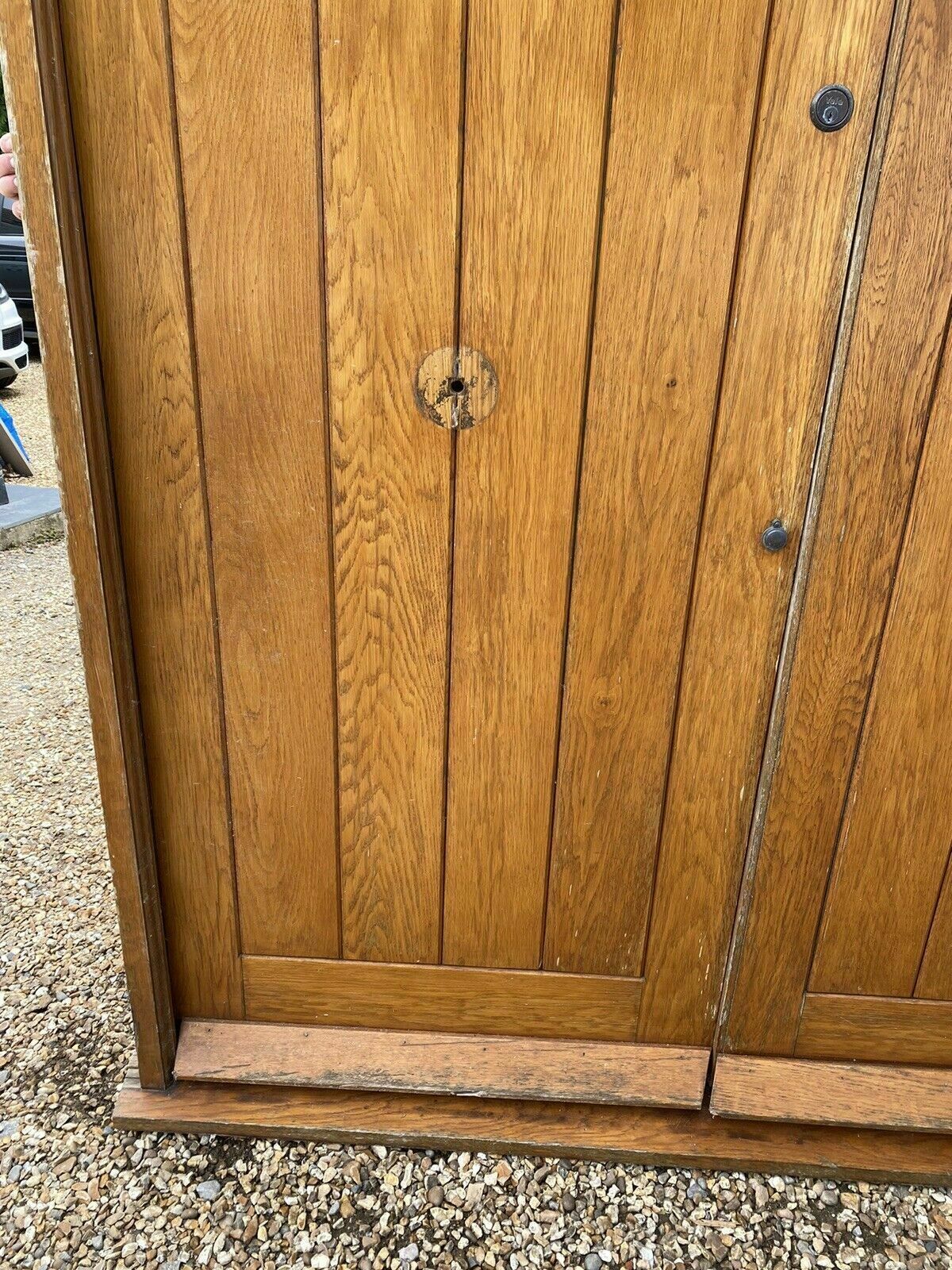 photo furniture Large Solid Oak Front Doors Frame Antique Period Style Reclaimed Old Hardwood